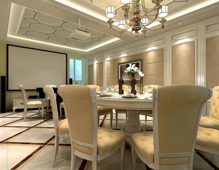 金地芙蓉世家歐式125平歐式風格設計方案