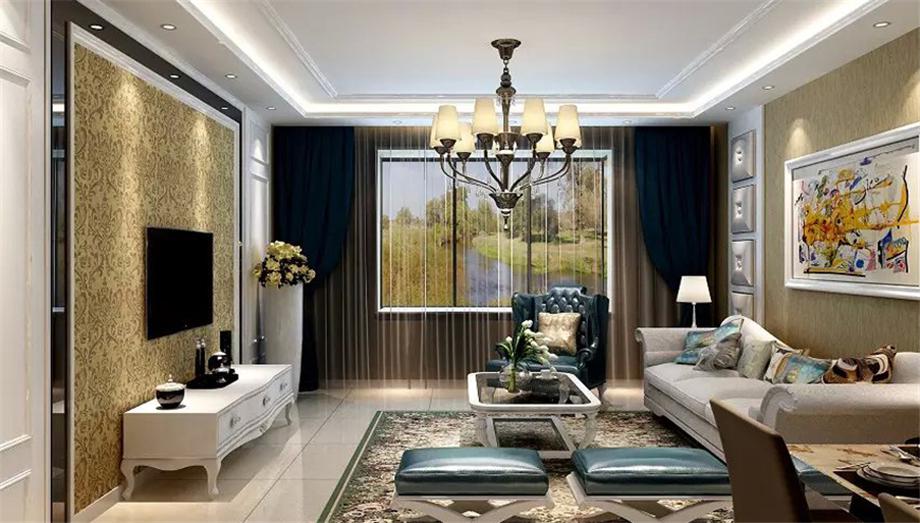 金水灣124平歐式風(fēng)格設(shè)計(jì)方案