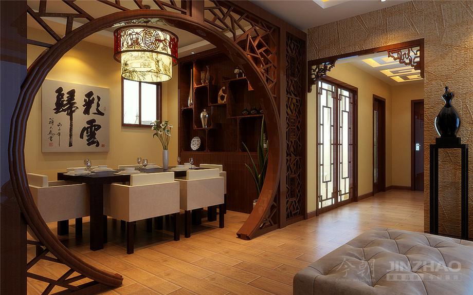 空軍工程大學(xué)132平米新中式風(fēng)格設(shè)計方案