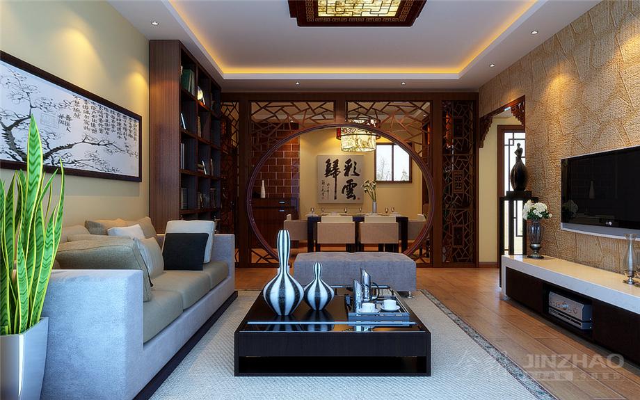 空軍工程大學(xué)132平米新中式風(fēng)格設(shè)計方案