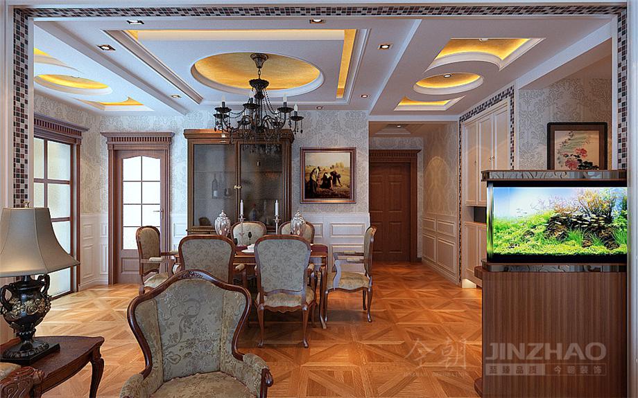 天賜頤府150平米簡歐風格設計方案