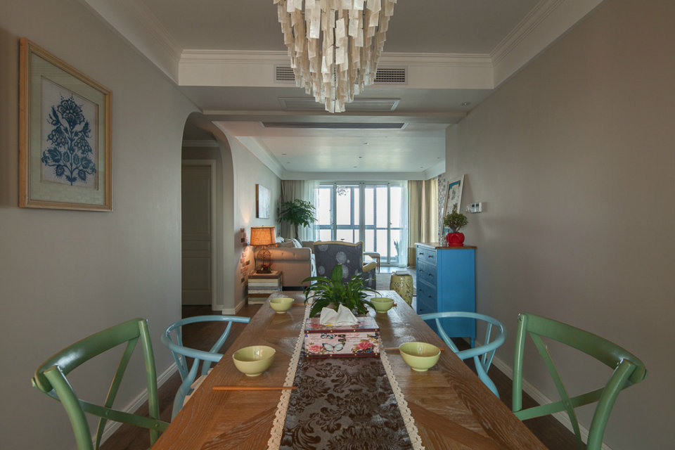 高新綠地135平田園混搭風(fēng)格設(shè)計(jì)方案
