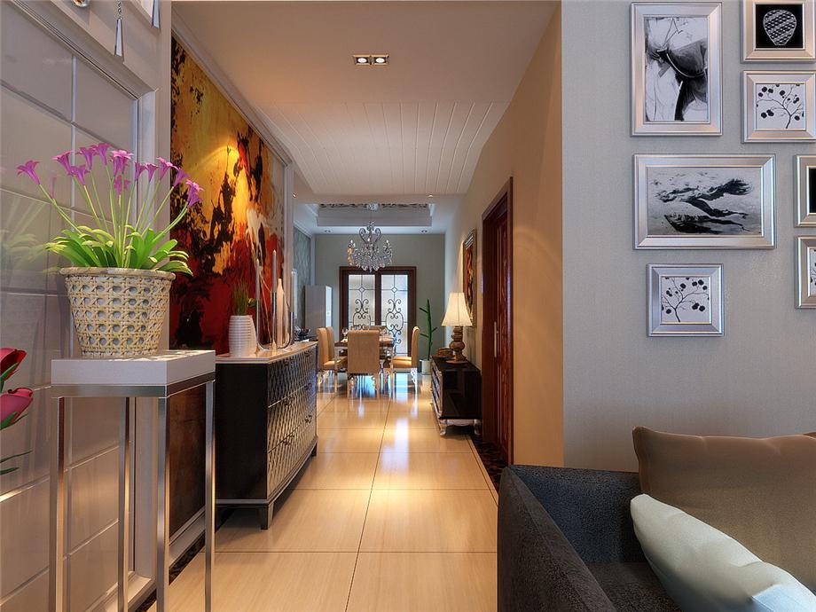 文景小區(qū)160平現(xiàn)代簡歐風格設計方案