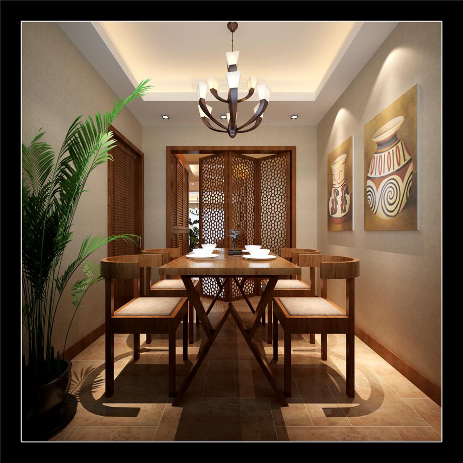 曲江香都130平東南亞風(fēng)格設(shè)計方案