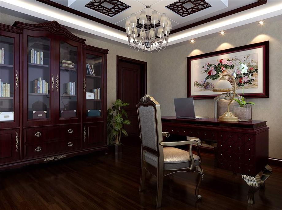 紫薇尚層140平米中式風(fēng)格設(shè)計(jì)方案