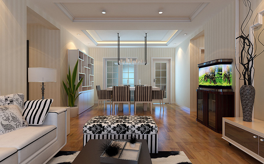 天朗大興郡125平現(xiàn)代簡約設(shè)計(jì)方案