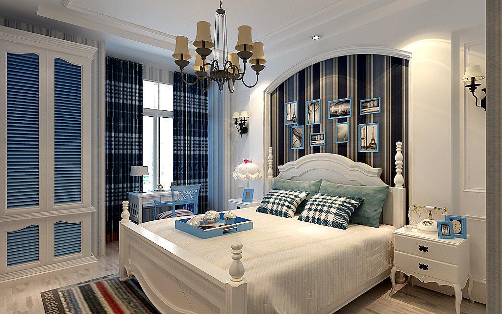 陽光臺365小區(qū)120平地中海風格設計方案