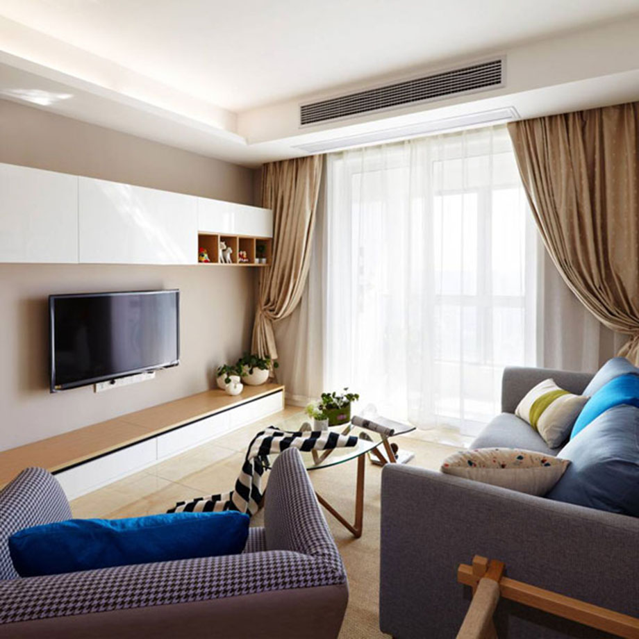 綠地曲江名城85平現(xiàn)代簡約風格設計方案