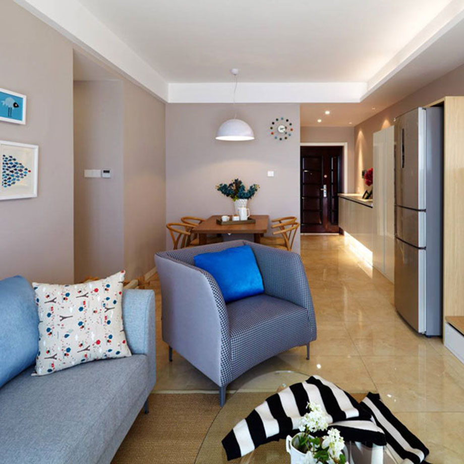 綠地曲江名城85平現(xiàn)代簡約風格設計方案