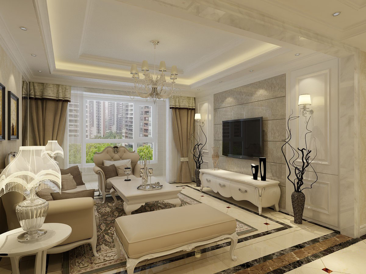 中海·開(kāi)元壹號(hào)137平簡(jiǎn)歐風(fēng)格設(shè)計(jì)方案