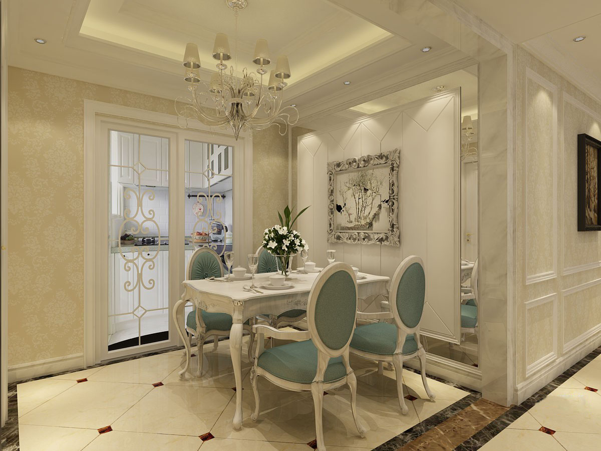 中?！ら_(kāi)元壹號(hào)137平簡(jiǎn)歐風(fēng)格設(shè)計(jì)方案