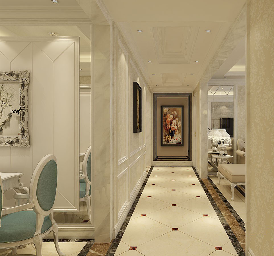 中海·開(kāi)元壹號(hào)137平簡(jiǎn)歐風(fēng)格設(shè)計(jì)方案