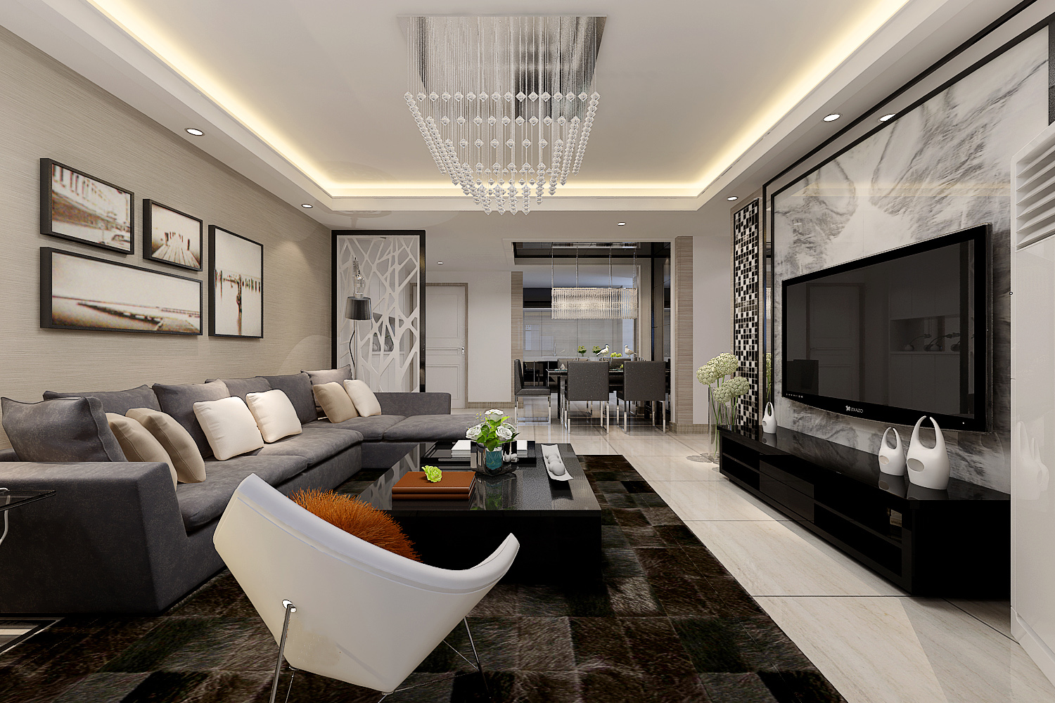 西溪里115平三居室簡(jiǎn)約風(fēng)格方案