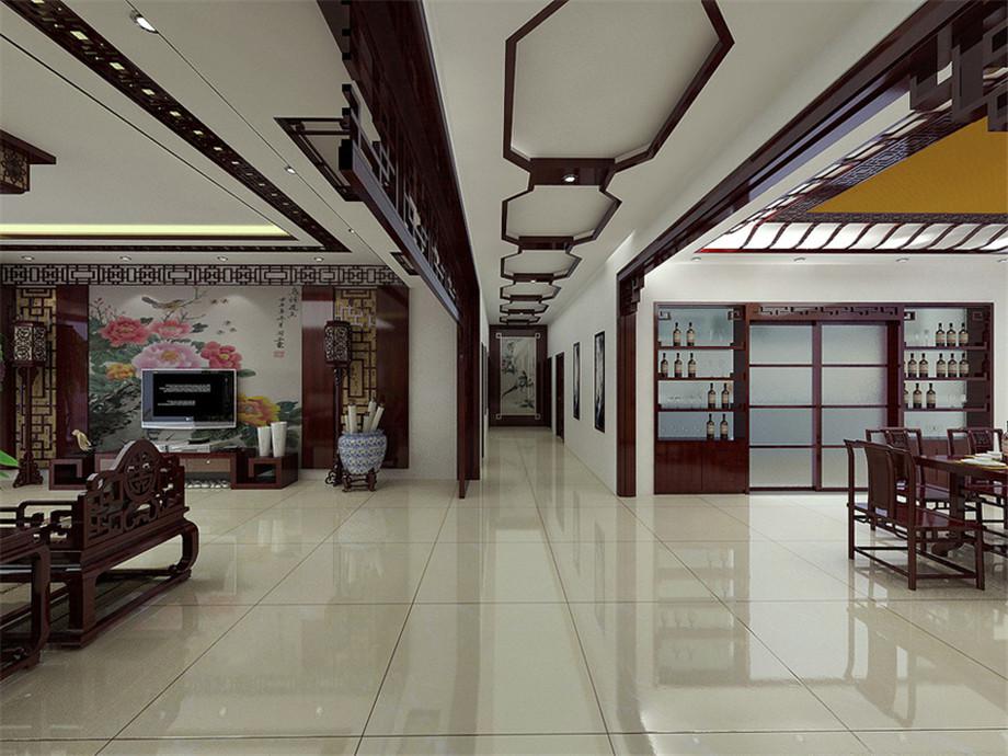 金地芙蓉世家190平中式風(fēng)格設(shè)計(jì)方案