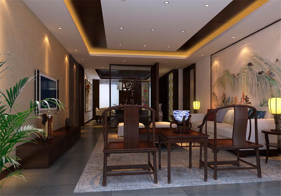 楓葉新都市140平新中式風(fēng)格設(shè)計(jì)方案