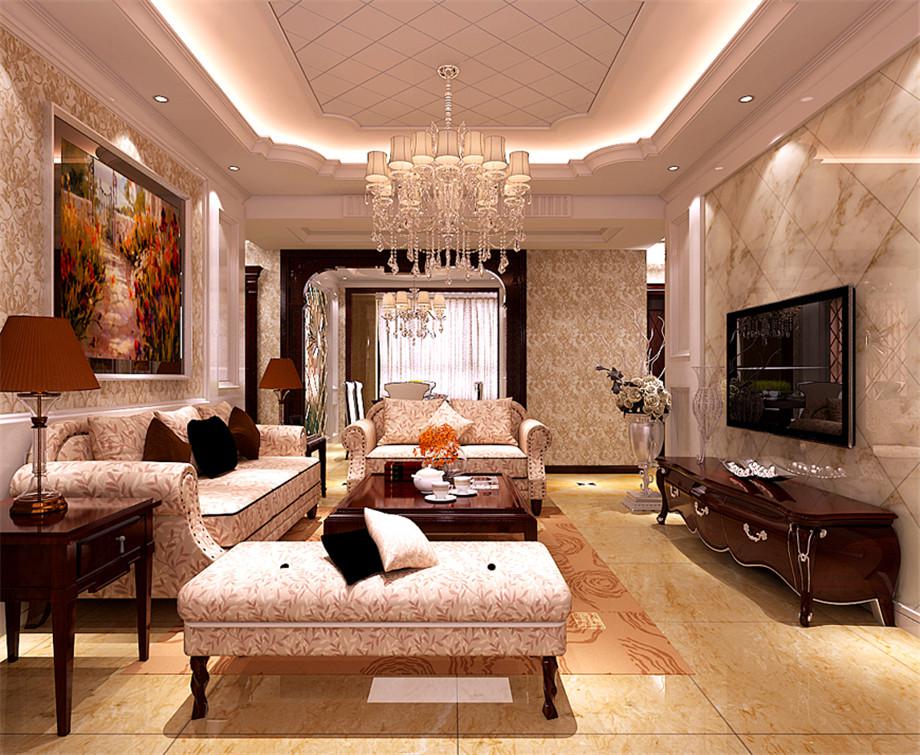 天朗御湖130平簡歐風(fēng)格設(shè)計(jì)方案