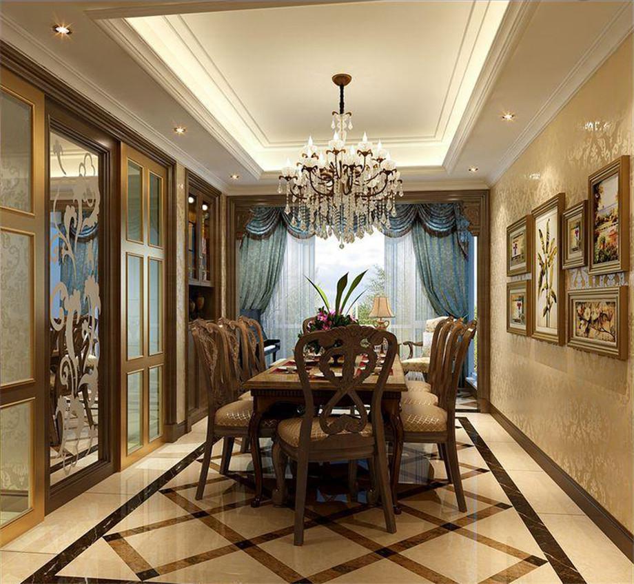 西安工業(yè)大學(xué)189平美式鄉(xiāng)村風(fēng)格設(shè)計(jì)方案