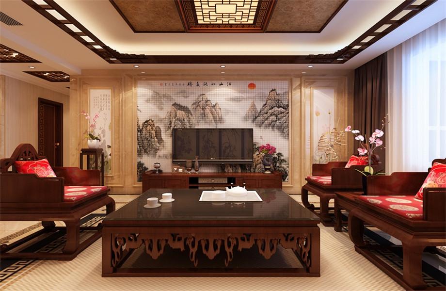 東晉桃園170平中式風(fēng)格設(shè)計方案