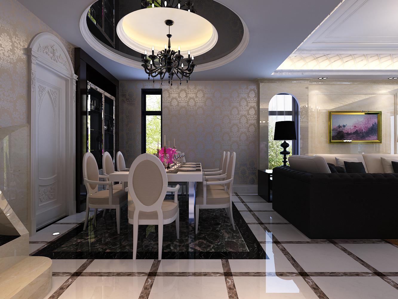 龍湖香醍148平歐式風(fēng)格設(shè)計(jì)方案