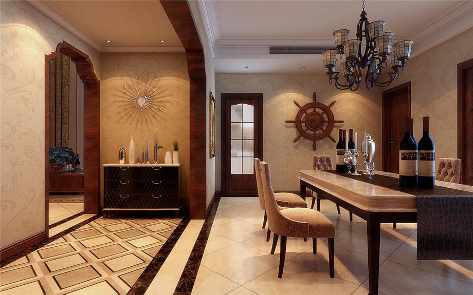 建大洋行220平歐式風格設(shè)計方案