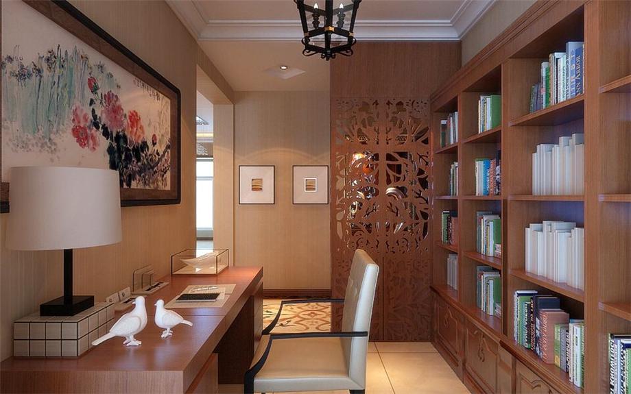 綠地生態(tài)國際城90平米中式風格設計方案