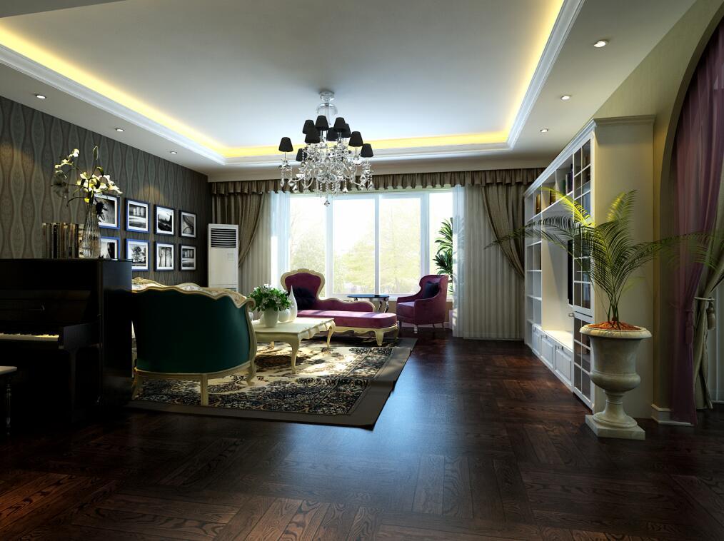 白樺林間150平歐式風(fēng)格設(shè)計(jì)方案