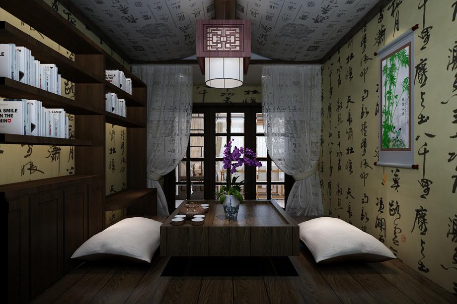 紅楓林180平中式風(fēng)格設(shè)計方案