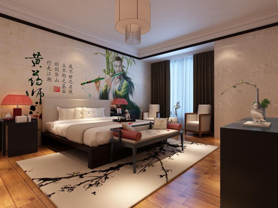 紅楓林180平中式風(fēng)格設(shè)計方案