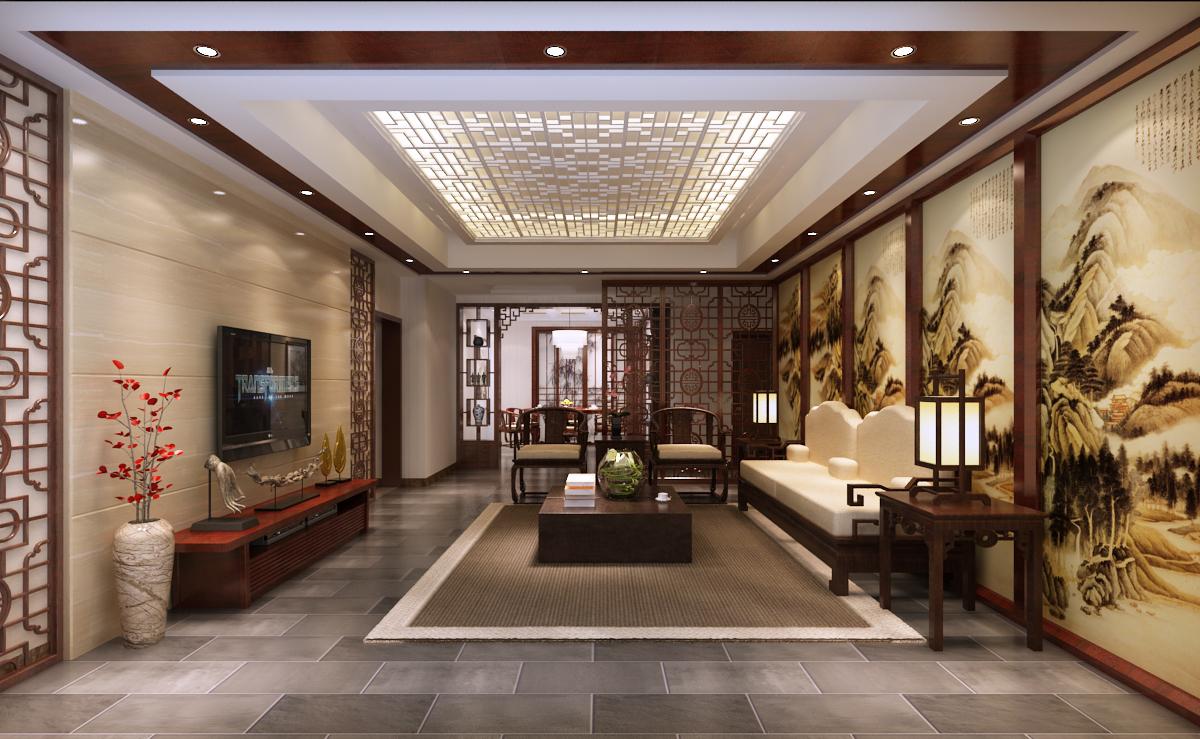 保利·拉菲公館134平新中式風(fēng)格設(shè)計方案
