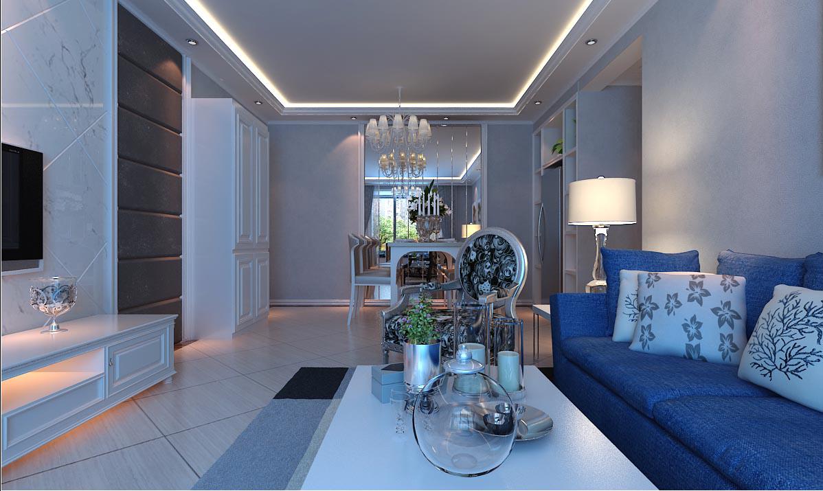 浐灞半島90平現(xiàn)代簡(jiǎn)約風(fēng)格設(shè)計(jì)方案