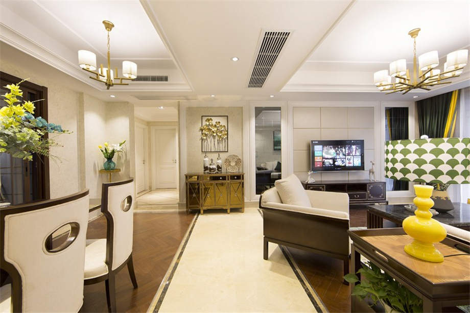 國賓中央?yún)^(qū)120平混搭風格設(shè)計方案