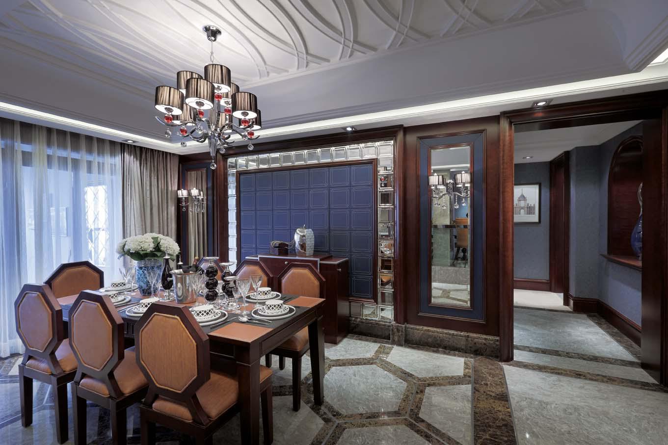 鴻基紫韻190平歐式風(fēng)格設(shè)計(jì)方案