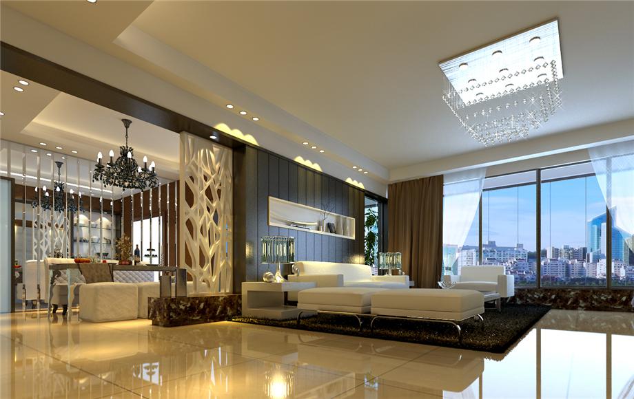 高科新花園140平簡約風格方案設計