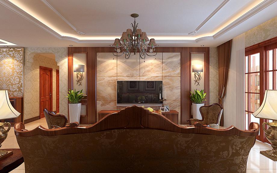 西電小區(qū)145平米簡(jiǎn)歐風(fēng)格設(shè)計(jì)方案