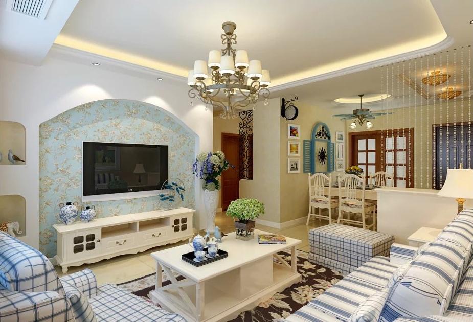 榮華北經(jīng)城127平地中海風(fēng)格設(shè)計(jì)方案