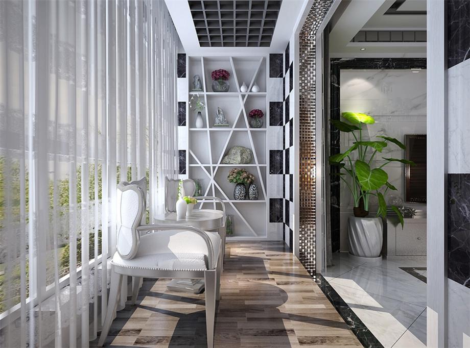 紫薇永和坊120平后現(xiàn)代風(fēng)格設(shè)計(jì)方案