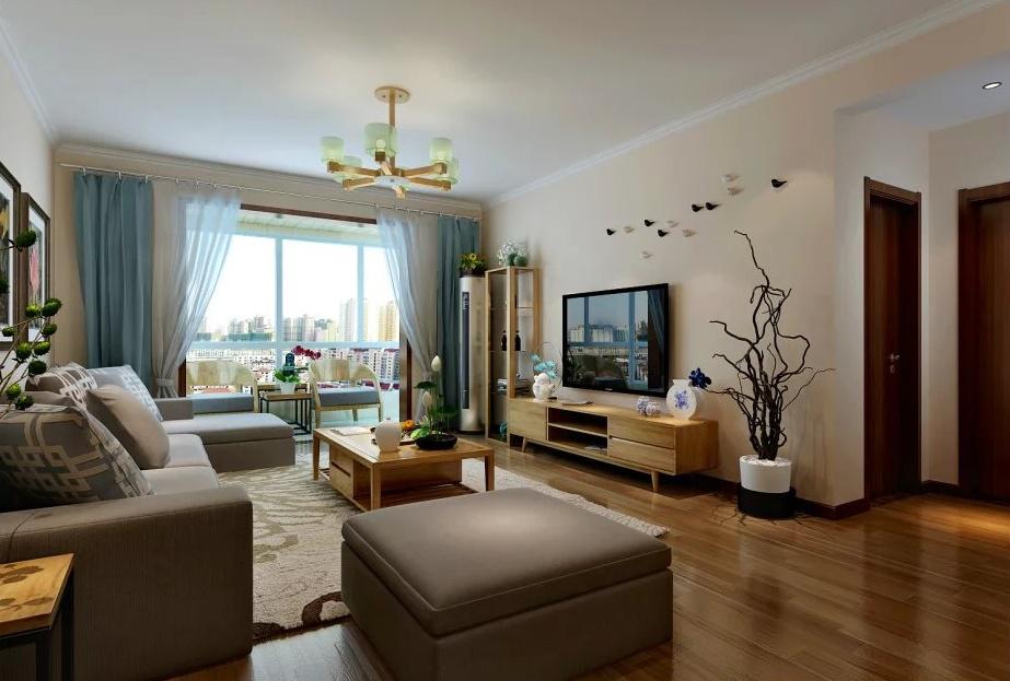 榮華北經(jīng)城127平簡中風(fēng)格設(shè)計(jì)方案