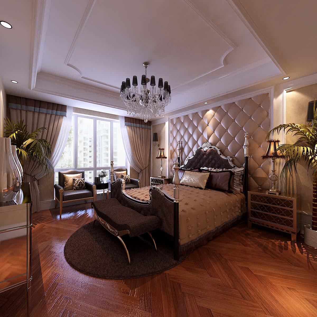 天鵝堡140平米簡(jiǎn)歐裝修設(shè)計(jì)方案