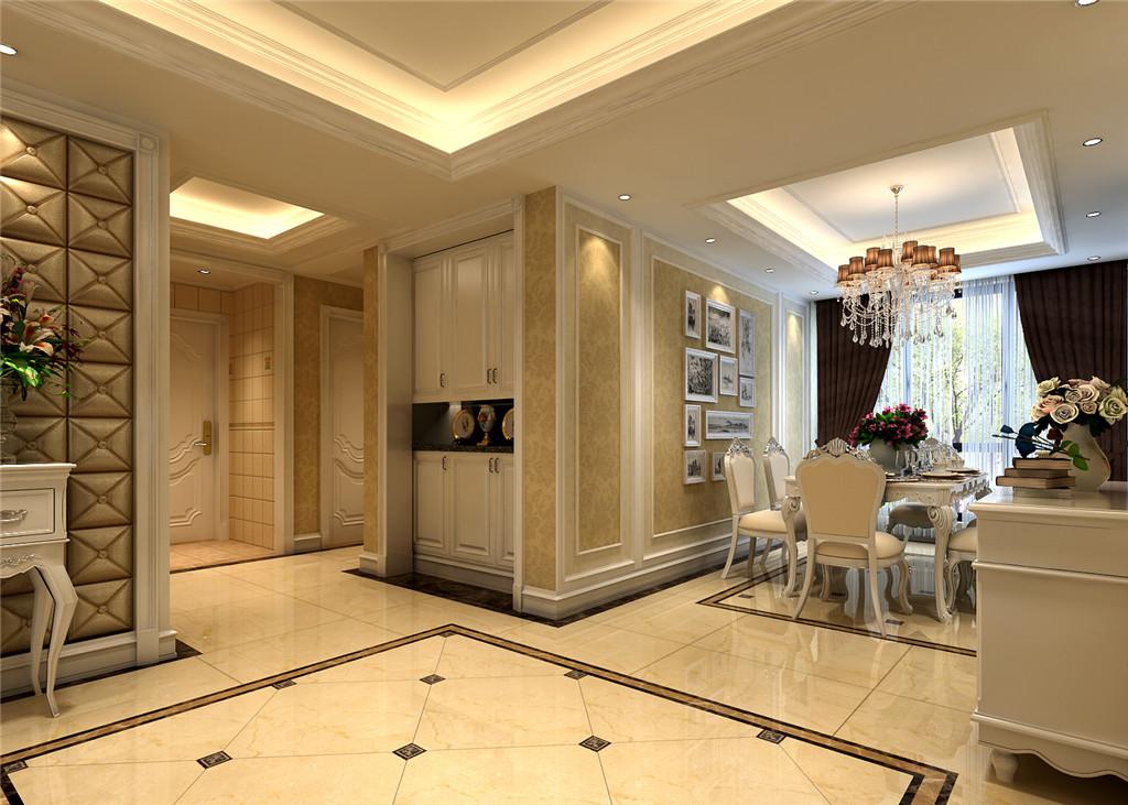 華僑城·天鵝堡170平簡歐風(fēng)格設(shè)計(jì)方案