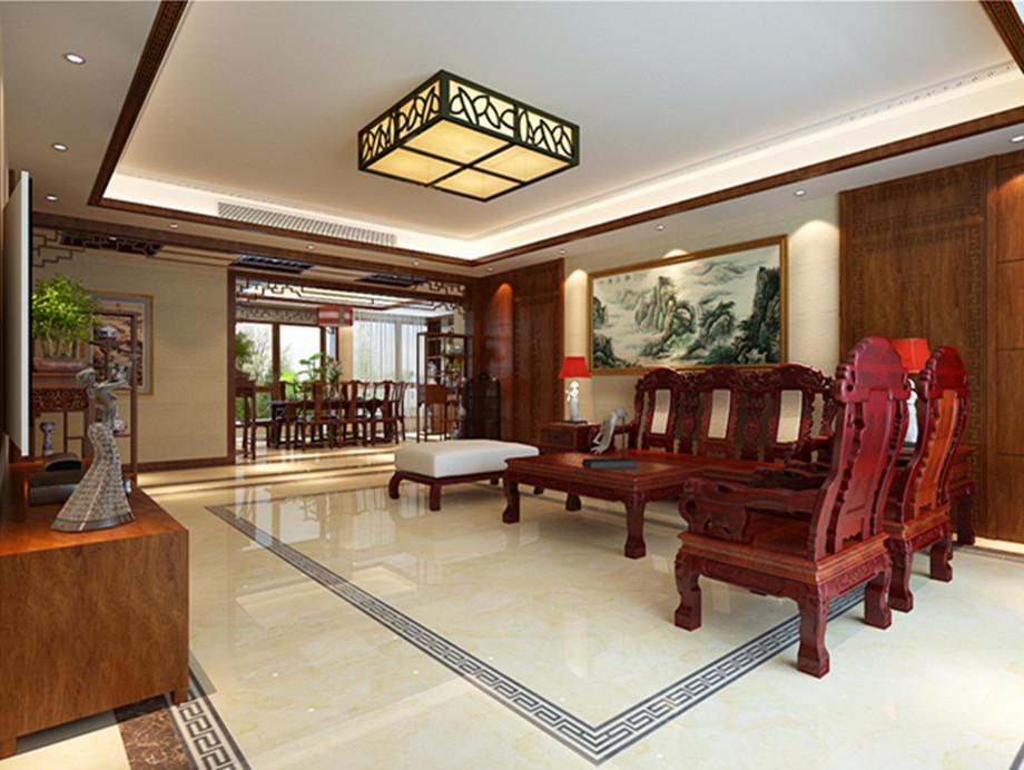 紅楓林180平新中式風(fēng)格設(shè)計(jì)方案