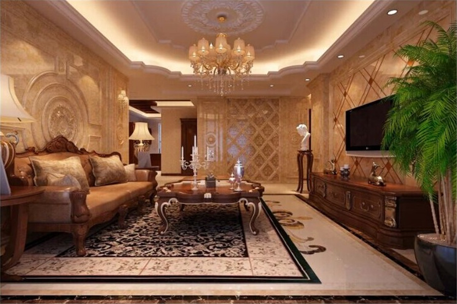 保利拉菲137平歐式風格設(shè)計方案