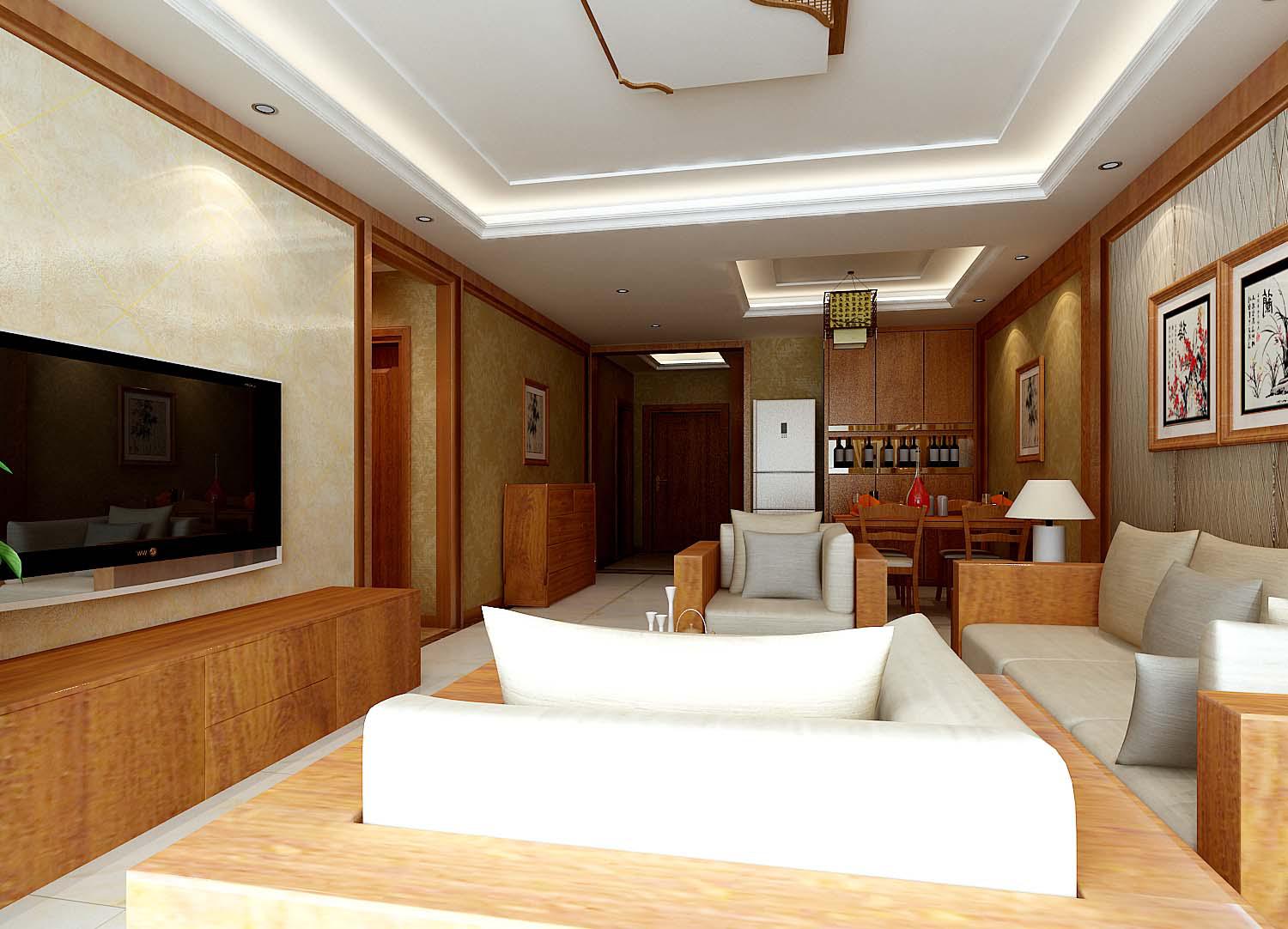 五二四廠家屬樓124平米新中式風(fēng)格設(shè)計方案