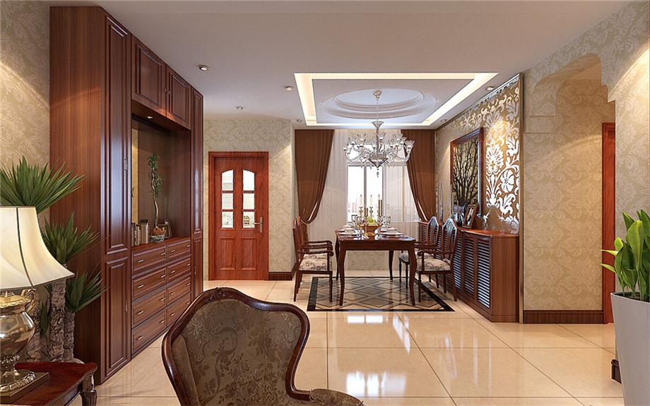 西電小區(qū)140平簡歐風(fēng)格設(shè)計(jì)方案