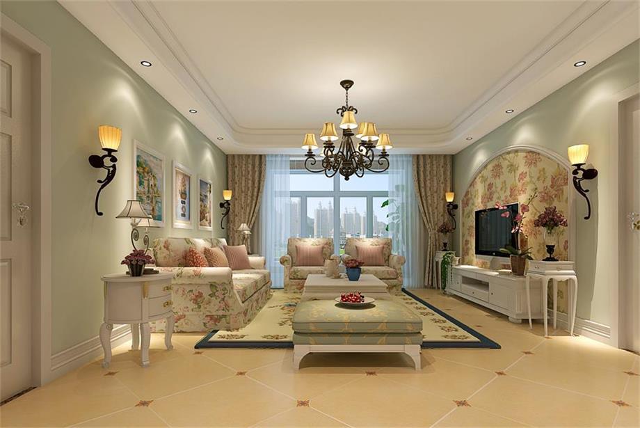 銘城國際130平田園風(fēng)格設(shè)計(jì)方案