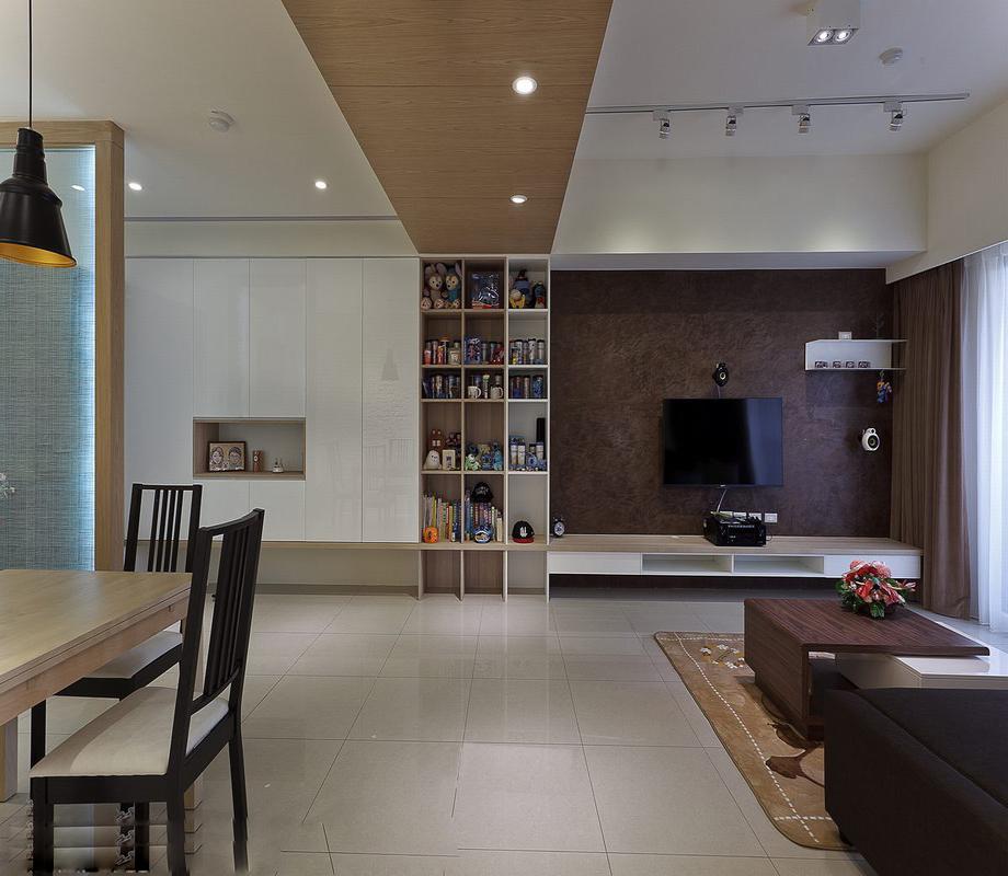 天朗五瓏87平后現(xiàn)代風(fēng)格設(shè)計(jì)方案