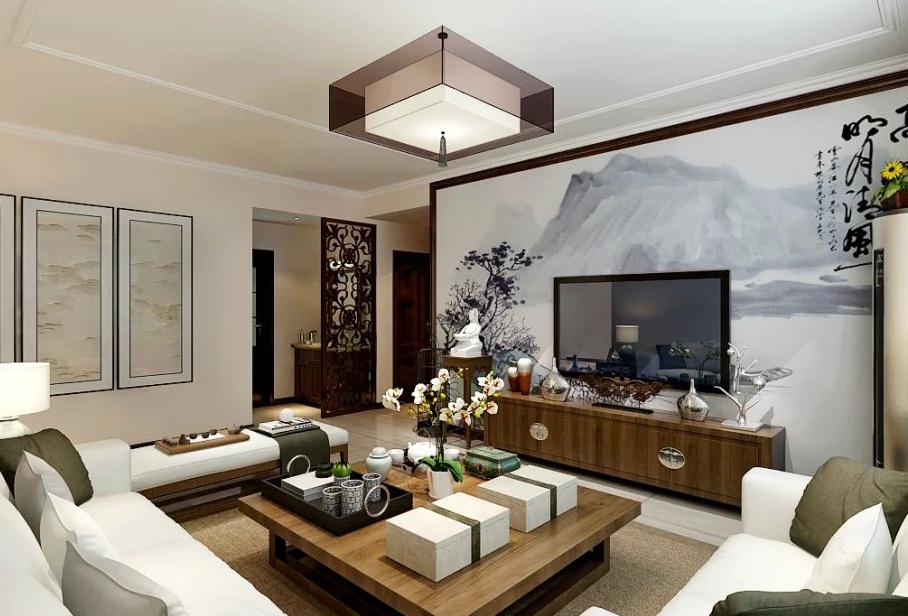 銘城國際90平新中式風(fēng)格設(shè)計方案