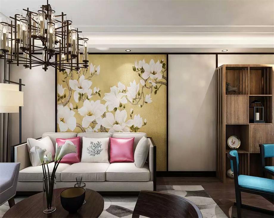 首創(chuàng)國(guó)際城130平新中式風(fēng)格設(shè)計(jì)方案