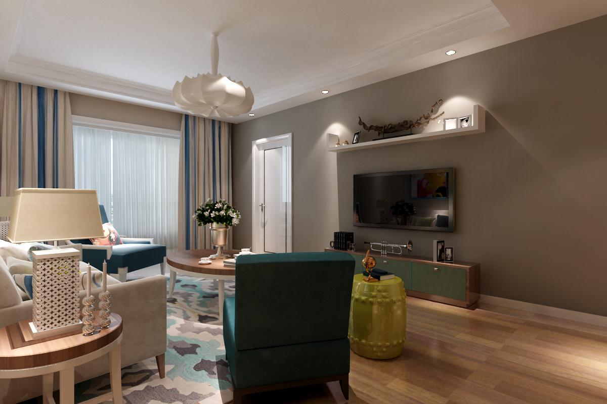 翡翠明珠90平現(xiàn)代簡(jiǎn)約風(fēng)格設(shè)計(jì)方案