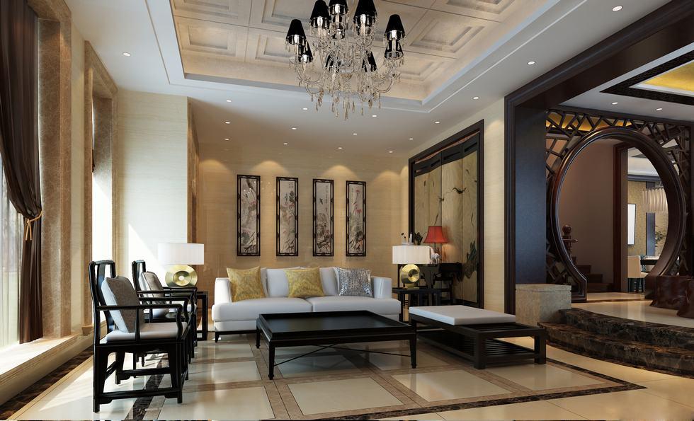 水岸新城210平米新中式風(fēng)格設(shè)計(jì)方案