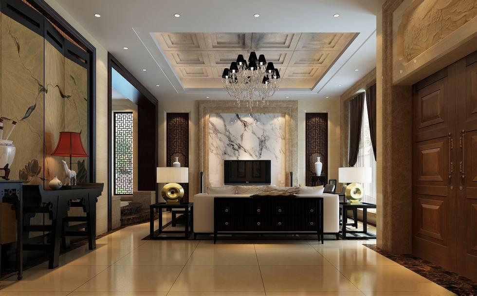 水岸新城210平米新中式風(fēng)格設(shè)計(jì)方案